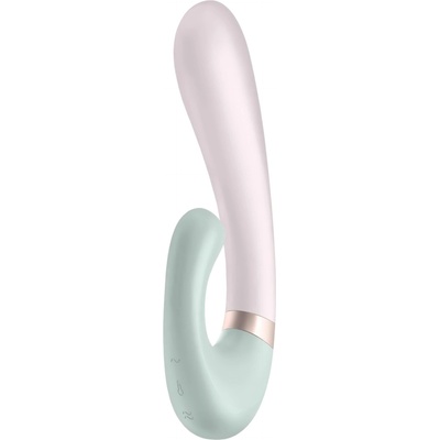 Satisfyer Heat Wave - умен, затоплящ вибратор с ръка (мента)