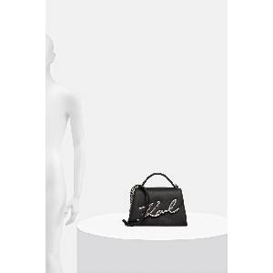 KARL LAGERFELD чанта crossbody дамска от кожа K/SIGNATURE (A1W30036) - answear - 684,34 лв