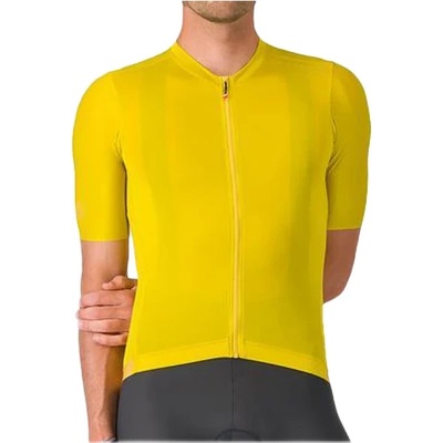 Castelli Мъжка фланелка с къс ръкав за колоездене Castelli Espresso 2 Jersey Cycling jersey - Mango Mojito (056-3889-0614)