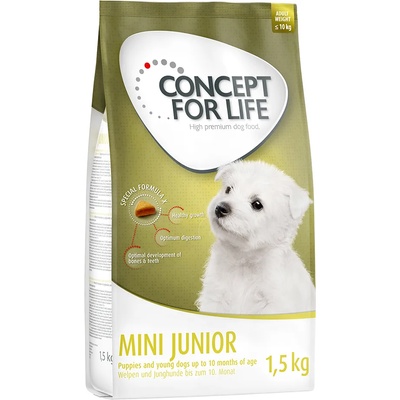 Concept for Life 1, 5кг Mini Junior Concept for Life храна за кучета