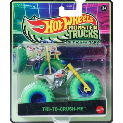 Mattel Hot Wheels Monster Trucks svítící ve tmě asst JFX08