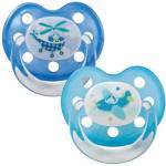 Baby-Nova Силиконова залъгалка Baby Nova - Самолети, 2 броя (28220) - ozone