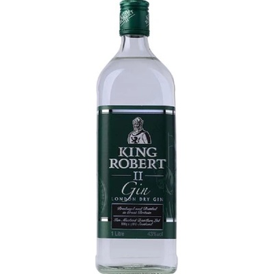 King Robert II. Gin Dry 43% 1 l (holá láhev)