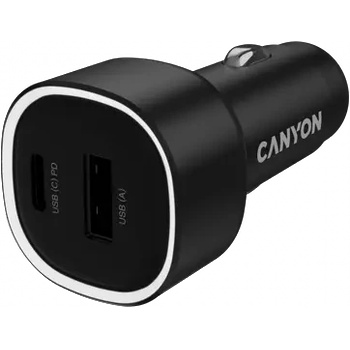 CANYON car charger OnDrive 85 PD 85W USB-A+USB-C Black (CNE-CCABR8AC)