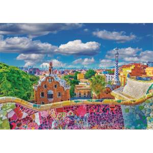 Clementoni - Puzzle Park Güell, Barcelona - 1 000 piese