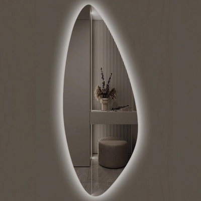 Lidiya Mirror Стенно огледало LED осветление LM Frosted Lens, фигурно, 500×1000мм