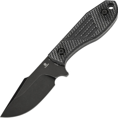 Tenable Knives Tiny Dancer Blackwash D2,Black Micarta G014A4