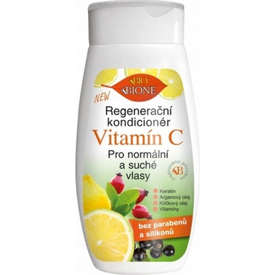 Bione Cosmetics Regeneračný šampón s vitamínom C pre normálne a suché vlasy 260 ml