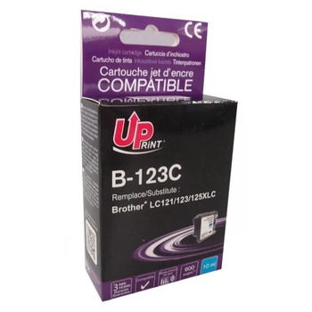 Compatible Мастилница UPRINT LC121/123/127 BROTHER, Cyan (LF-INK-BROT-LC123-121C-UP)