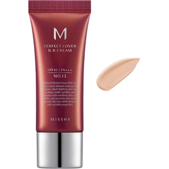 MISSHA - M Perfect Cover BB Cream SPF 42 PA+++ 20ml - 13 Bright Beige