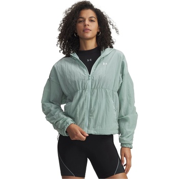 Under Armour Дамско яке Under Armour Womens Rival Woven Bungee Jacket - Blue/White