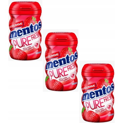 MENTOS Pure Fresh Erdbeer bez cukru 35 ks 70g