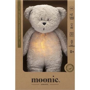 MOONIE Bear 2.0 Organic Grey играчка за заспиване с мелодия