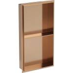 Mexen X-Wall-NR вграденият рафт без фланец с рафт 60 x 30 см, четкана мед - 19C1603010S (19C1603010S)