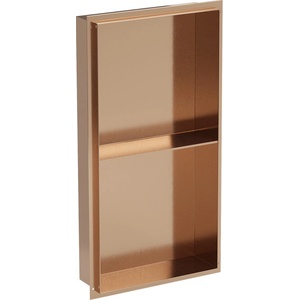 Mexen X-Wall-NR вграденият рафт без фланец с рафт 60 x 30 см, четкана мед - 19C1603010S (19C1603010S)