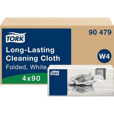 Tork Long-lasting 90478 Skládané čistící utěrky 1 vrstva bílé 90 ks