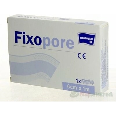 Fixopore textilná náplasť s vankúšikom na strihanie 6 cm x 1 m 1 ks