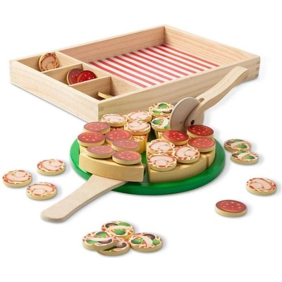 Melissa & Doug Дървена играчка Melissa & Doug - Пица, 36 части (6074863)