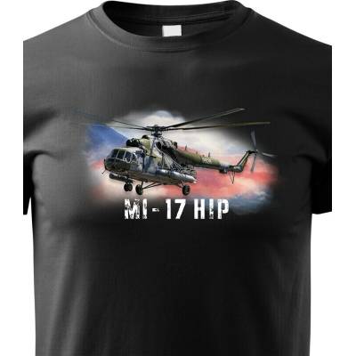 Dětské tričko Mi-17 HIP Černá Canvas Dětské tričko Bezvatriko.cz 3380