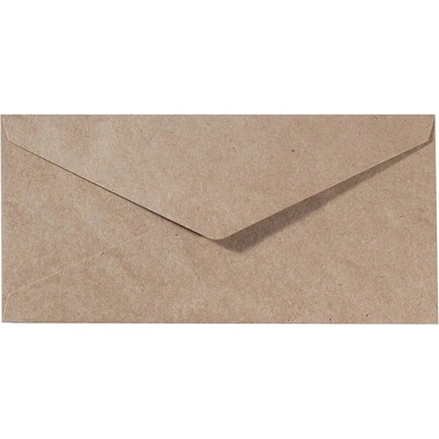 VAESSEN CREATIVE Obálky 11,5 x 22,5 cm kraftové / 5 ks