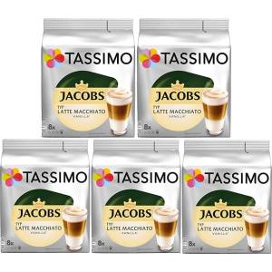 Douwe Egberts Tassimo Latte Macchiato Vanilla капсули 8+8бр кашон 5 опаковки