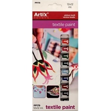 Artix paints barvy na textil 12 ks 12 ml