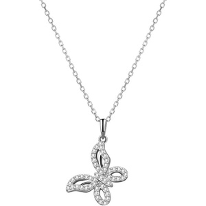 Silenti Jewelry Сребърно колие "Пеперуда