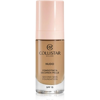 Collistar NUDO Second Skin Foundation SPF 15 rozjasňujúci hydratačný make-up s vyhladzujúcim efektom 3G Naturale Dorato 30 ml