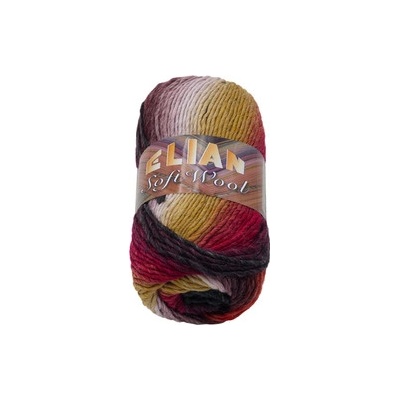 VSV Pletací příze Elian Soft Wool 040 - červená