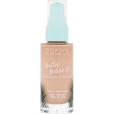 Physicians Formula Butter Believe It! Foundation + Concealer Dlhotrvajúci krémový make-up Fair-To-Light 30 ml