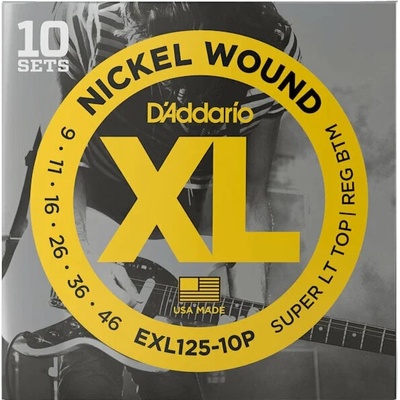 D'Addario EXL125-10P Струни за електрическа китара (EXL125-10P)