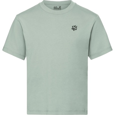 Jack Wolfskin Детска тениска Jack Wolfskin Kid's Print T-Shirt - Hike Green Zinnia - размер 128 (EU) (704-5897-0213)