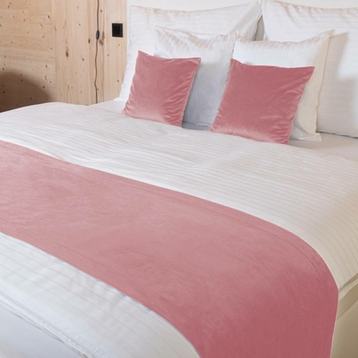 Biante přehoz na postel Sametový Velvet Premium SVP-033 Starorůžový 50 x 180 cm