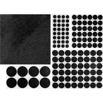 Vergionic 0544 Plstené podložky pod nábytok 93 ks, čierna
