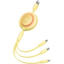 Baseus CAMJ010011 Bright Mirror Kabel 3v1 MicroUSB/USBC/Lightning 3,5A