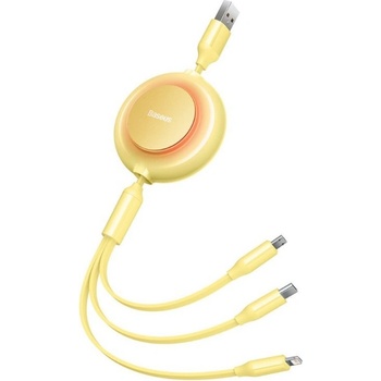 Baseus CAMJ010011 Bright Mirror Kabel 3v1 MicroUSB/USBC/Lightning 3,5A