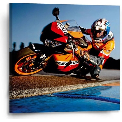 Sablio Obraz Motorkář 2 - 50x50 cm