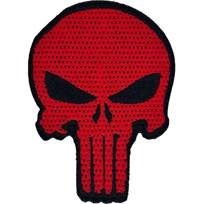 Nášivka Punisher 60 x 80 mm - Red