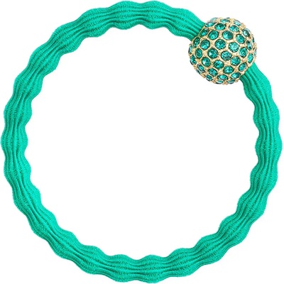 By Eloise London Bling Charms Disco Ball Ластик за коса за жени цвят Emerald Green