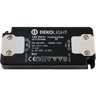 Dekolight KapegoLED napájení UT12V/6W konstantní napětí 0-0,5 A IP20 12V DC 6,00 W 872629