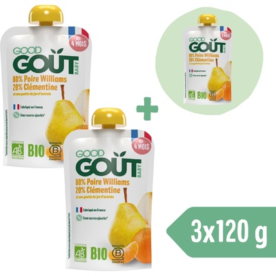 Good Gout BIO kapsička Hruška s klementinkou 120 g – Zboží Dáma