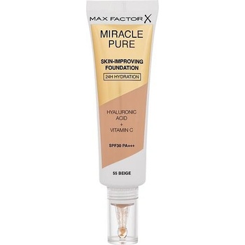 Max Factor Miracle Pure Skin dlouhotrvající make-up SPF30 55 Beige 30 ml