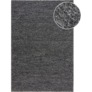 Flair Rugs Тъмносив ръчно изработен килим със смес от вълна 120x170 cm Minerals - Flair Rugs (503119370815)