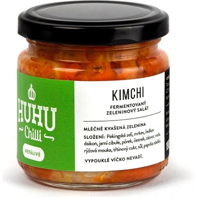 HUHUCHILLI Kimchi nepálivé fermentovaný zeleninový salát VEGAN 190 g