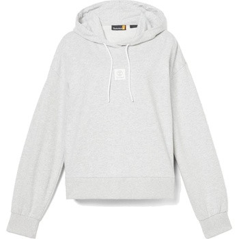 Timberland Дамски суичър Timberland Women's Stack Logo Loop Back Hoodie - Light Grey Melange (117-3171-0313)