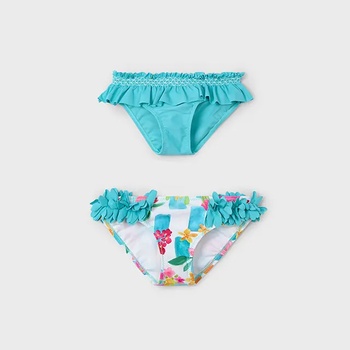 MAYORAL Бански гащички 2 чифта в тюркоазен цвят за мини момиче Майорал