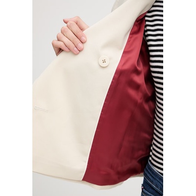 Tommy Hilfiger къс шлифер дамски от памук (WW0WW50768)