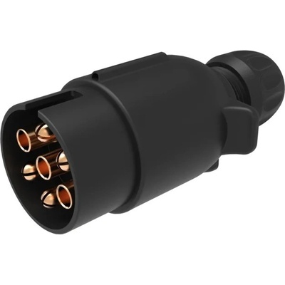 vidlice-zástr. 12V 7P plast JAEGER - kontak 6,3mm