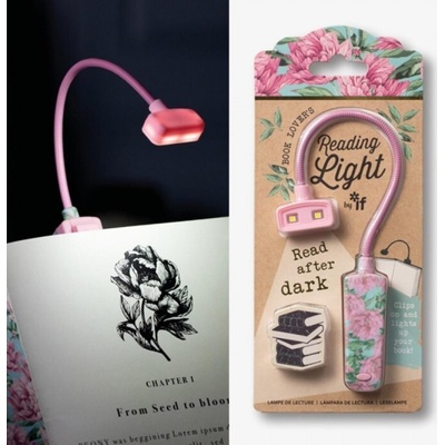 Lampička na čtení Květiny