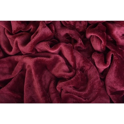 Pragati Fashion prostěradlo mikroflanel vínové 90x200